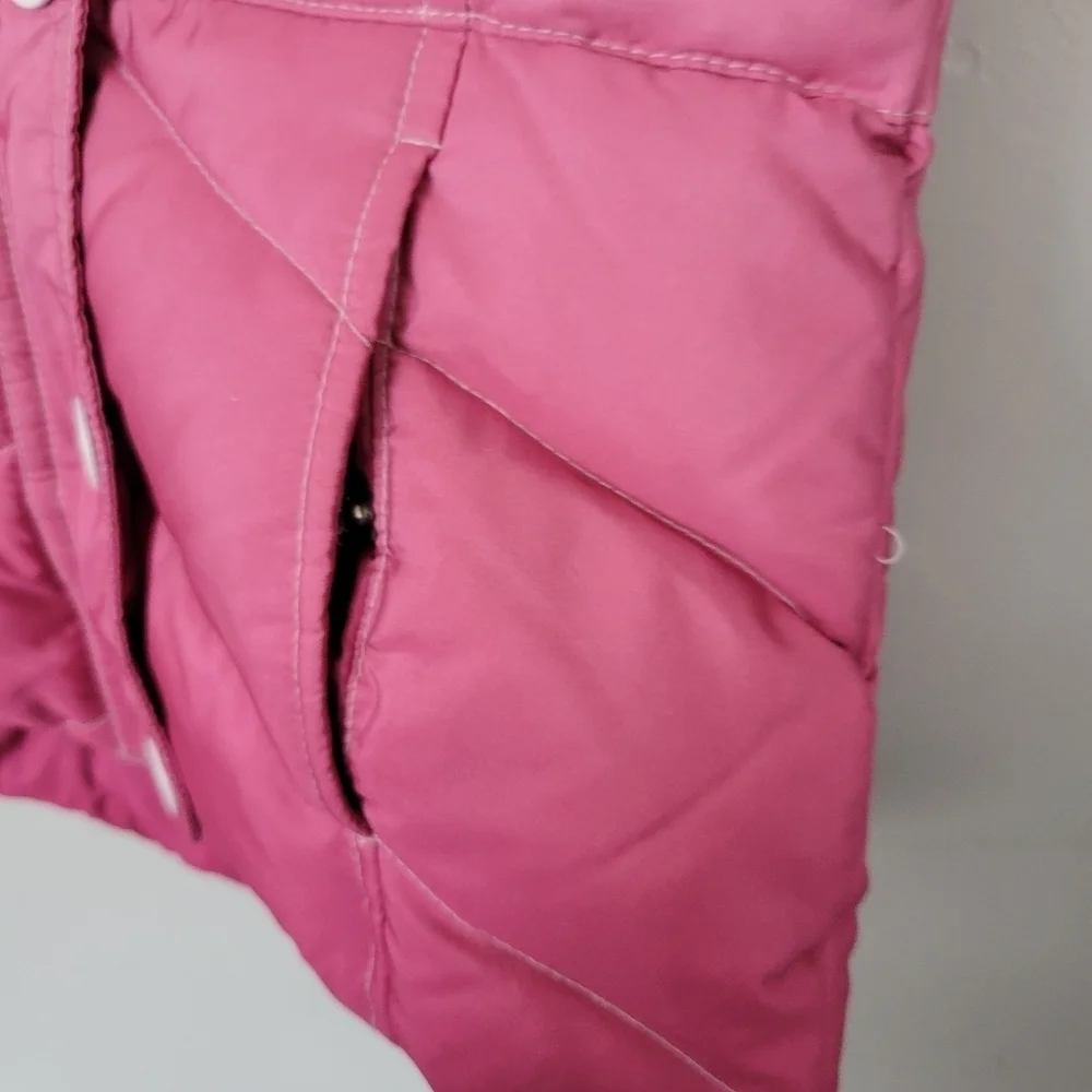 Roper Little Girls Small 6-6X Ombre Pink Vest Quilted Puffer Down Feather Warm